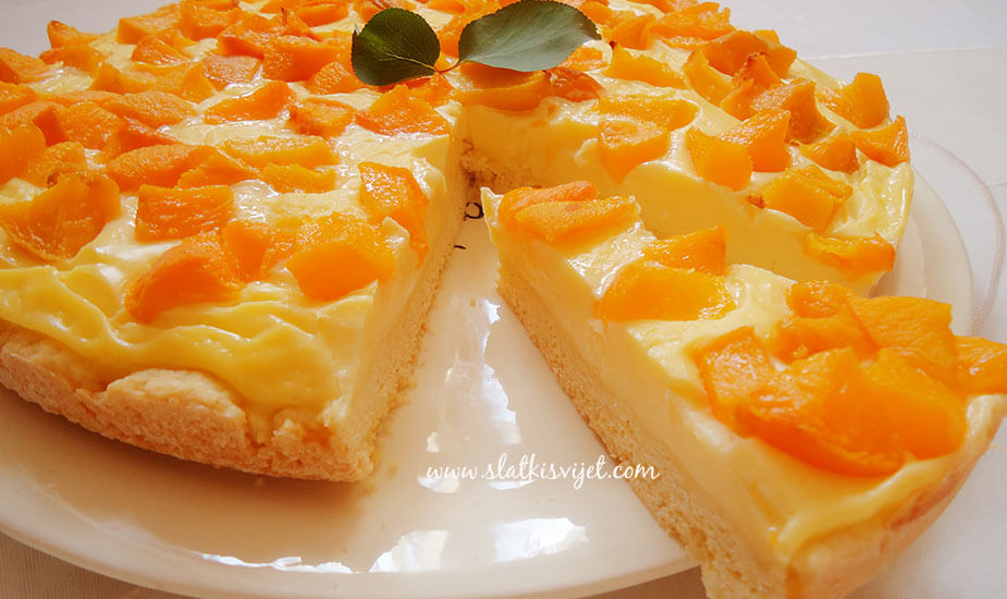 Image for: Puding kolač s breskvama