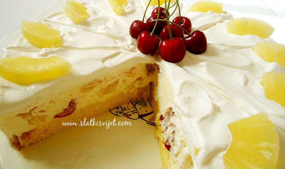 Image for: Ananas torta s trešnjama