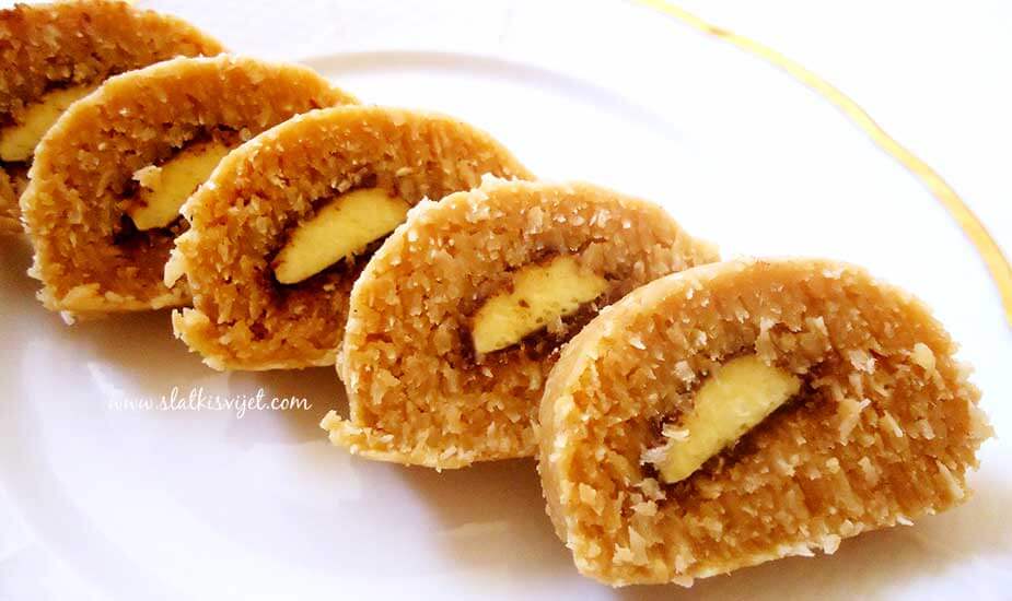 Image for: Bananko rolada s kokosom