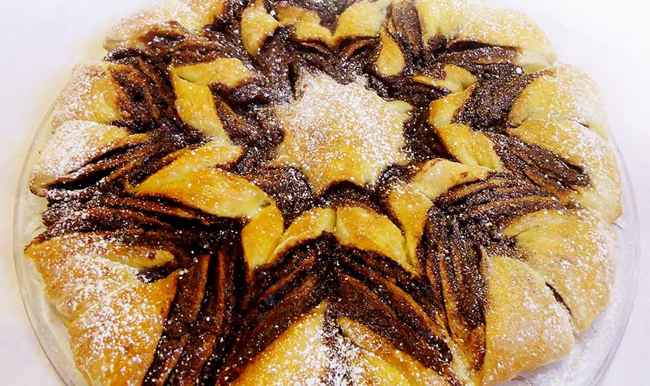 nutella star bread zvijezda s nutellom recept