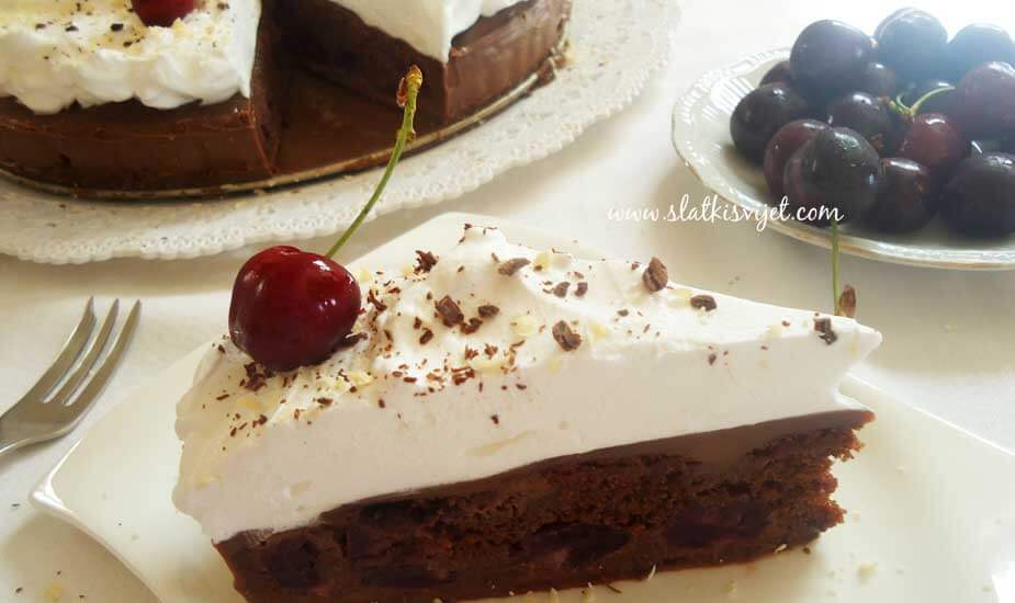 Čokoladna torta s trešnjama