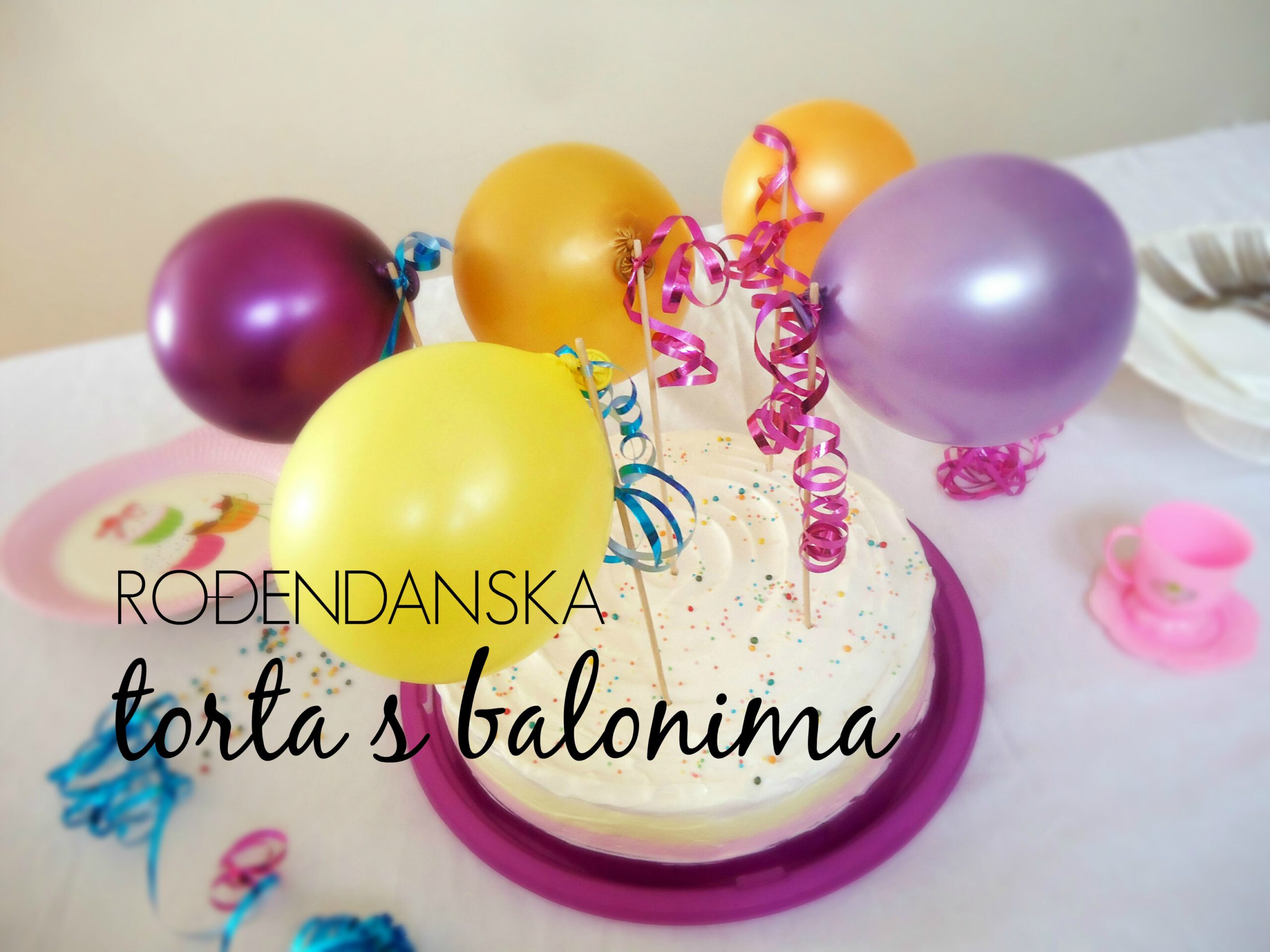 Image for: Rođendanska torta s balonima
