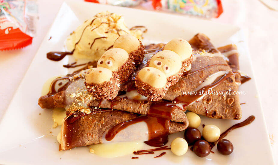 Image for: Crne palačinke s Nutellom i sladoledom