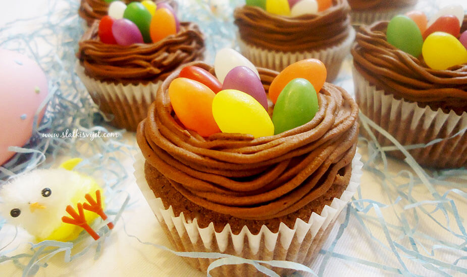 Image for: Cupcakes uskršnja gnijezda