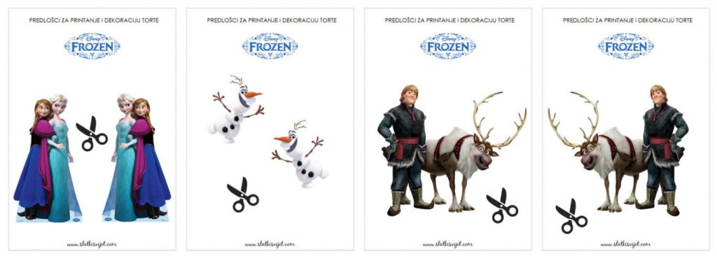 frozen dekoracije rodendanske torte za djevojcice