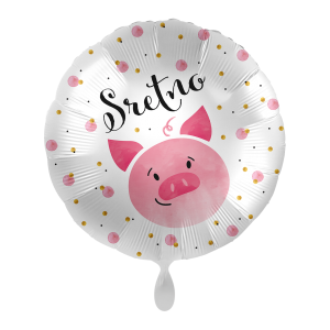 Folijski balon, Sretno, 43 cm