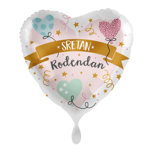 Folijski balon, Sretan rođendan, 43 cm