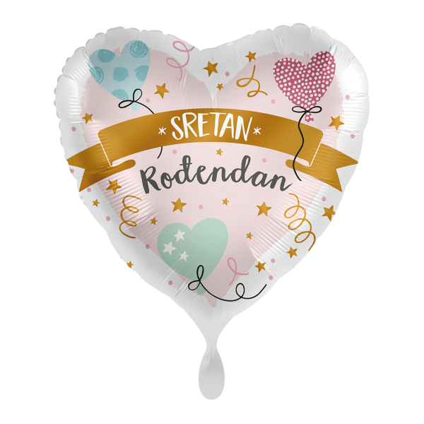Folijski balon, Sretan rođendan, 43 cm