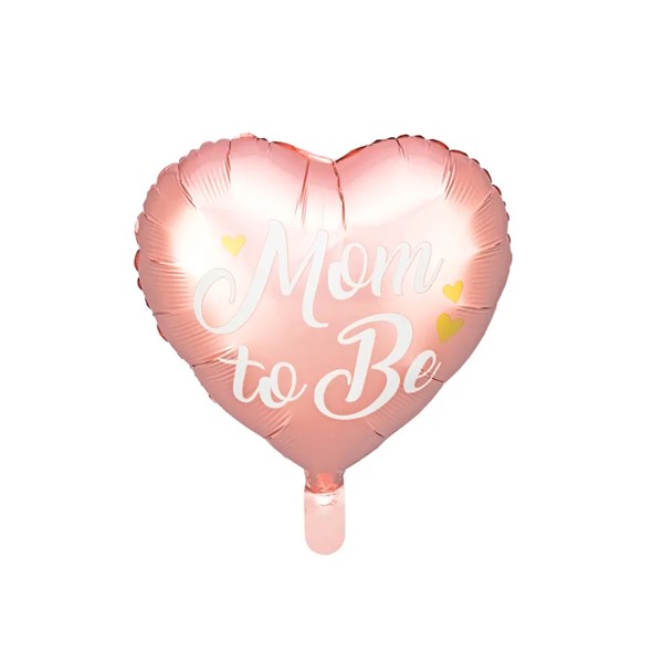 Folijski balon Mom to be, roza, 35 cm