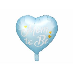 Folijski balon Mom to be, plavi, 35 cm
