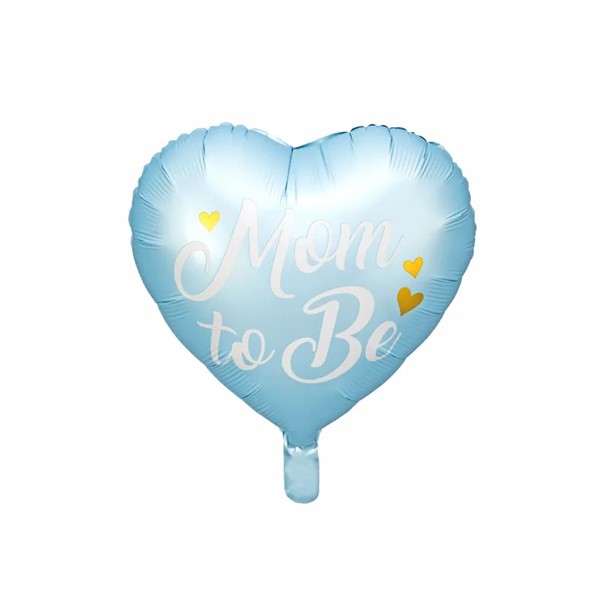 Folijski balon Mom to be, plavi, 35 cm
