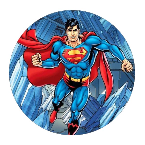 Jestiva pokrivka, okrugla, Superman