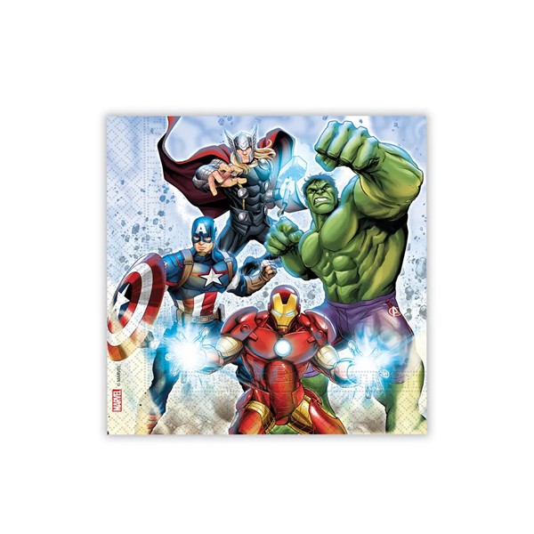 Party salvete Marvel Avengers, 33*33 cm