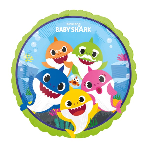 Folijski balon Baby Shark, 43 cm