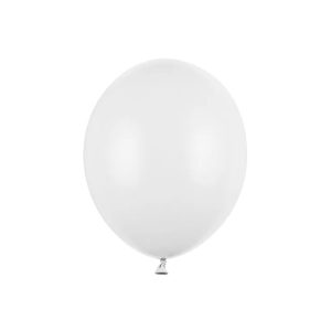 Pastelni baloni bijeli, White, 10 kom
