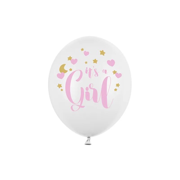 Lateks baloni It's a Girl, 30 cm, 6 kom
