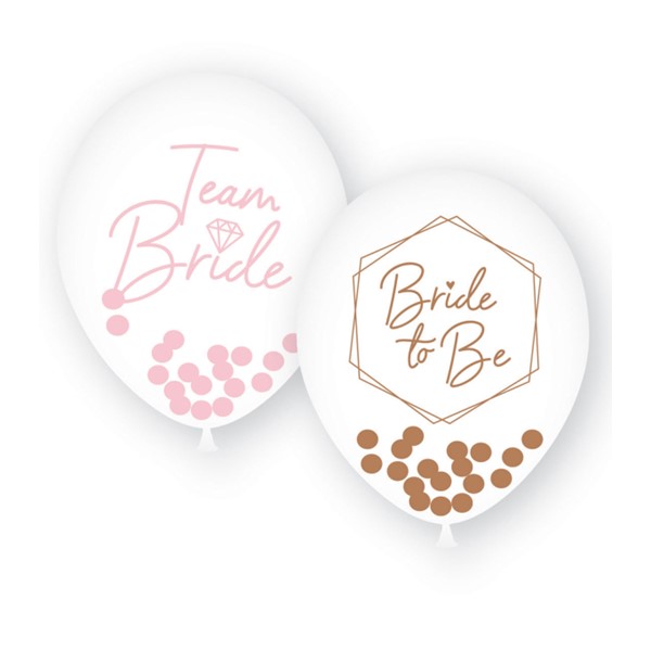 Balon Team Bride & Bride to be, 6 kom