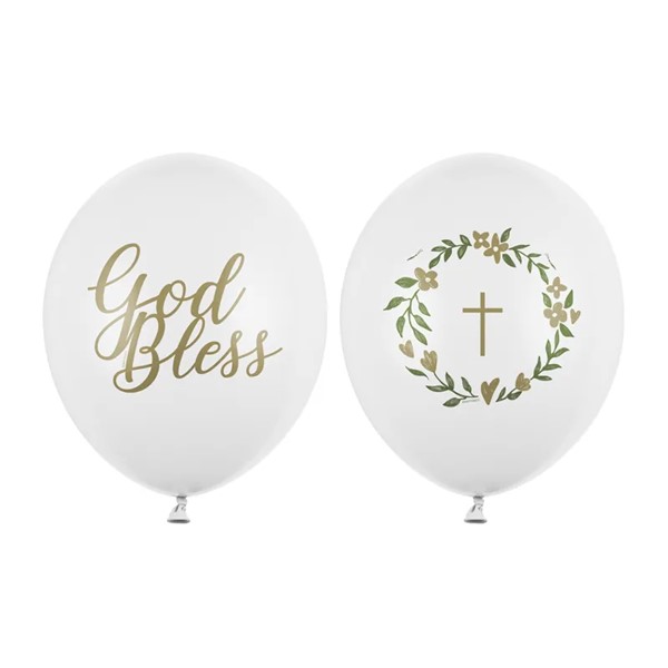 Lateks baloni, God Bless, 50 kom - Slika 2