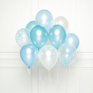 Party baloni bijeli/plavi/prozirni, 10 kom