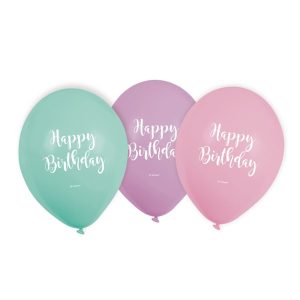 Baloni Happy Birthday, 6 kom