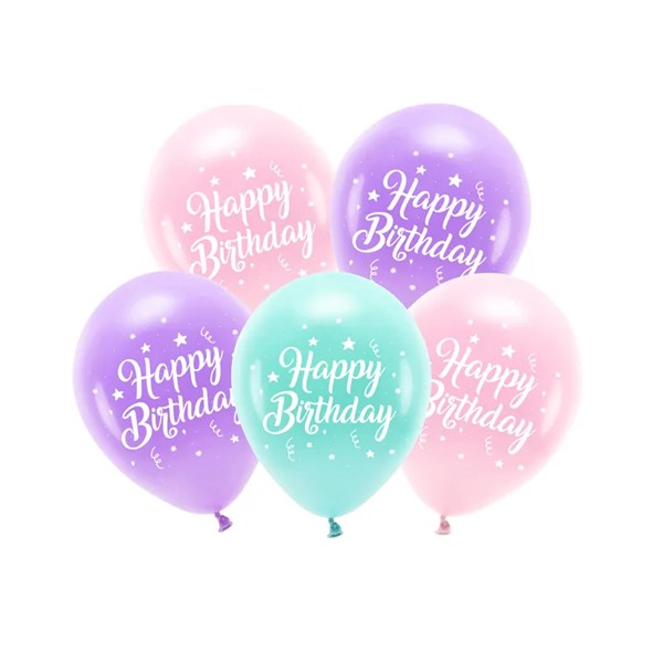 Baloni Happy Birthday, 5 kom