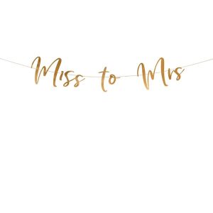 Girlanda natpis, Miss to Mrs, 18x76cm