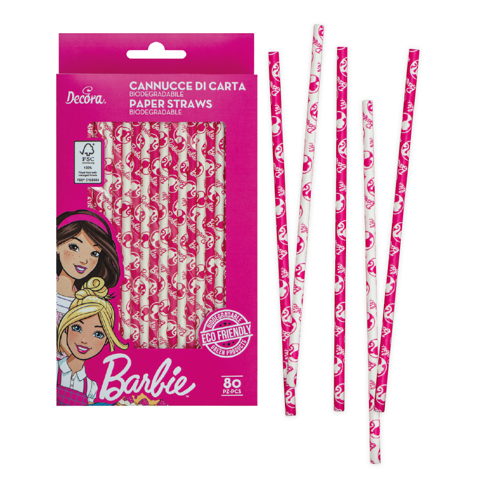 Papirnate slamke Barbie, 80 kom - Slika 3