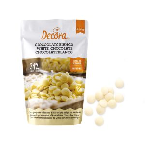 Čokoladni diskovi, bijela čokolada, 250 g