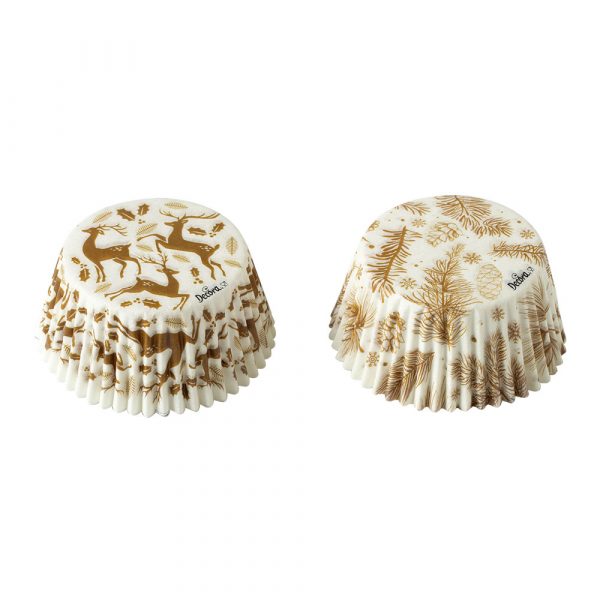 Papirnate košarice za muffine Gold, 36 kom - Slika 2