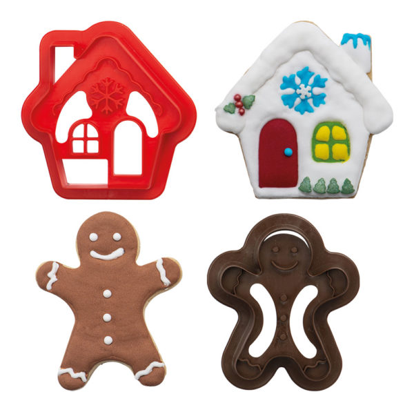 Plastični izrezivači za kekse, kućica i Gingerman - Slika 2