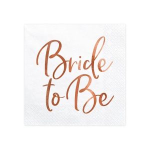 Party salvete Bride to be, 33*33 cm