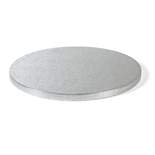 Cake board, okrugli, srebrni, 20-40 cm