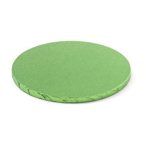 Cake board, okrugli, zeleni, 25-30 cm