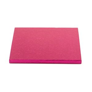 Cake board, četvrtasti, fuksija 25-35 cm