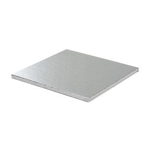Cake board, četvrtasti, srebrni 30-40 cm