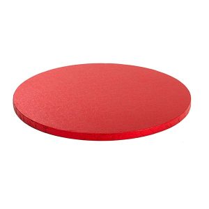 Cake board, okrugli, crveni, 25-40 cm