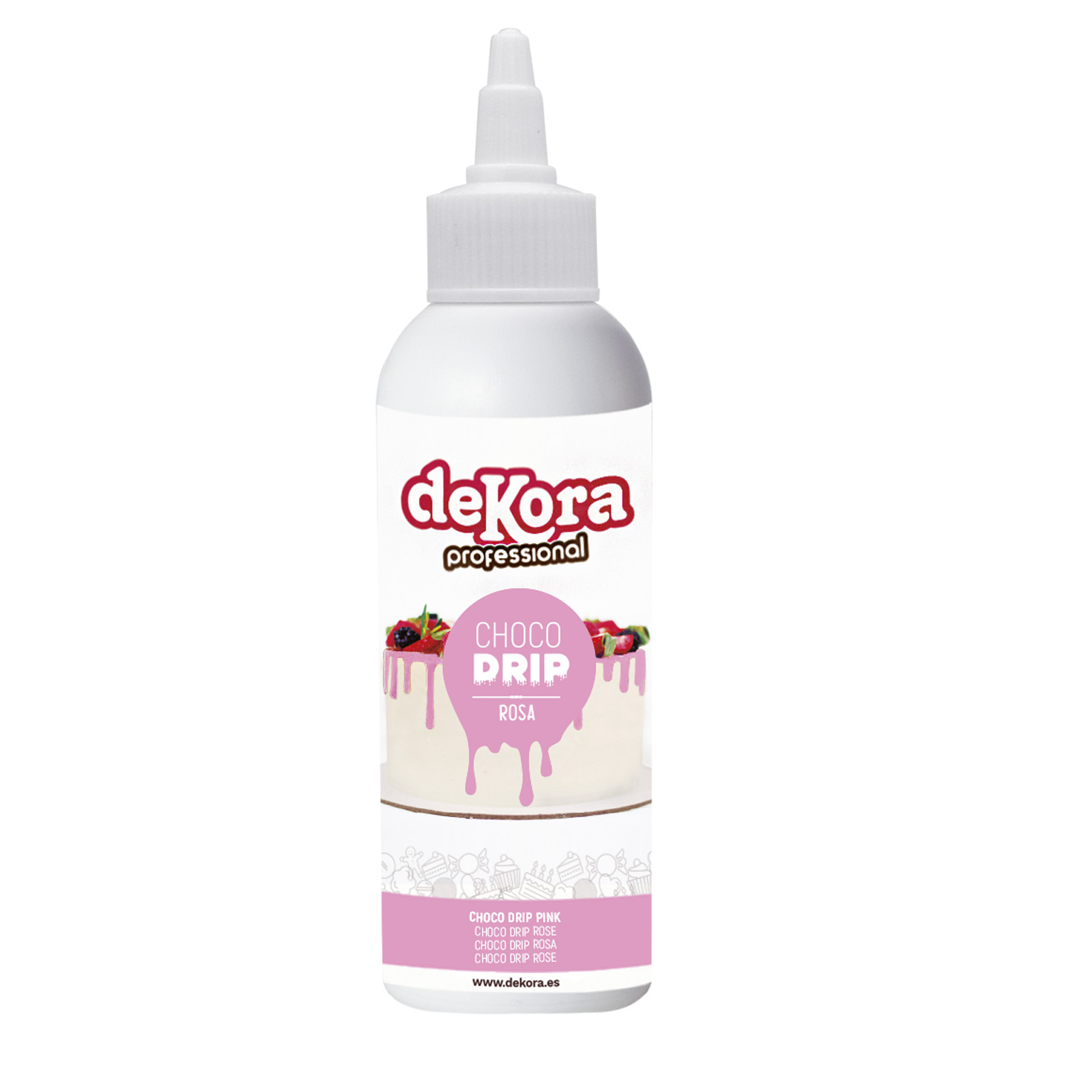 Čokoladni drip, roza, 180 g
