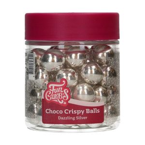 Choco Crispy Balls, srebrne, 130 g