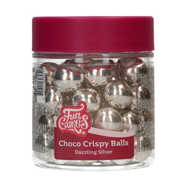 Choco Crispy Balls, srebrne, 130 g