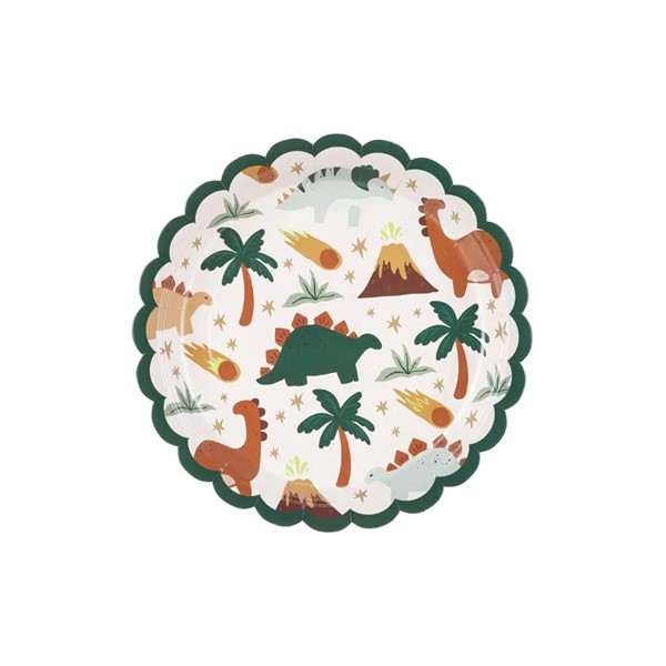 Party tanjur Dinosaur, 18 cm