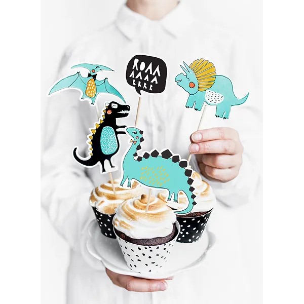 Topperi za torte i kolače, dinosaur, 5 kom - Slika 2