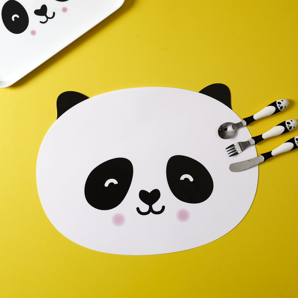Dječji podmetač za jelo | pingvin, panda i rakun - Slika 2