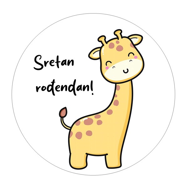 Jestiva pokrivka, okrugla, Dječji rođendan