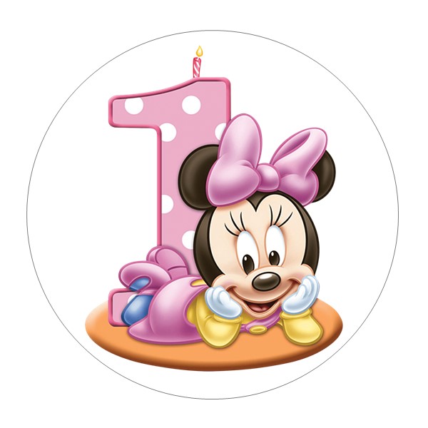 Jestiva pokrivka, okrugla, Minnie Mouse
