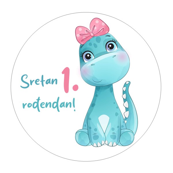 Jestiva pokrivka, okrugla, Dječji rođendan