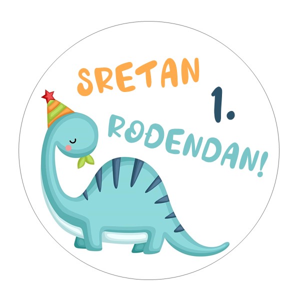 Jestiva pokrivka, okrugla, Dječji rođendan