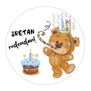 Jestiva pokrivka, okrugla, Dječji rođendan