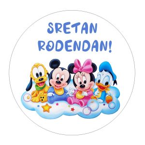 Jestiva pokrivka, okrugla, Mickey Mouse