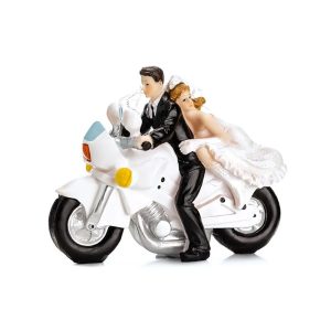 Figura za tortu, mladenci na motoru, 11.5 cm