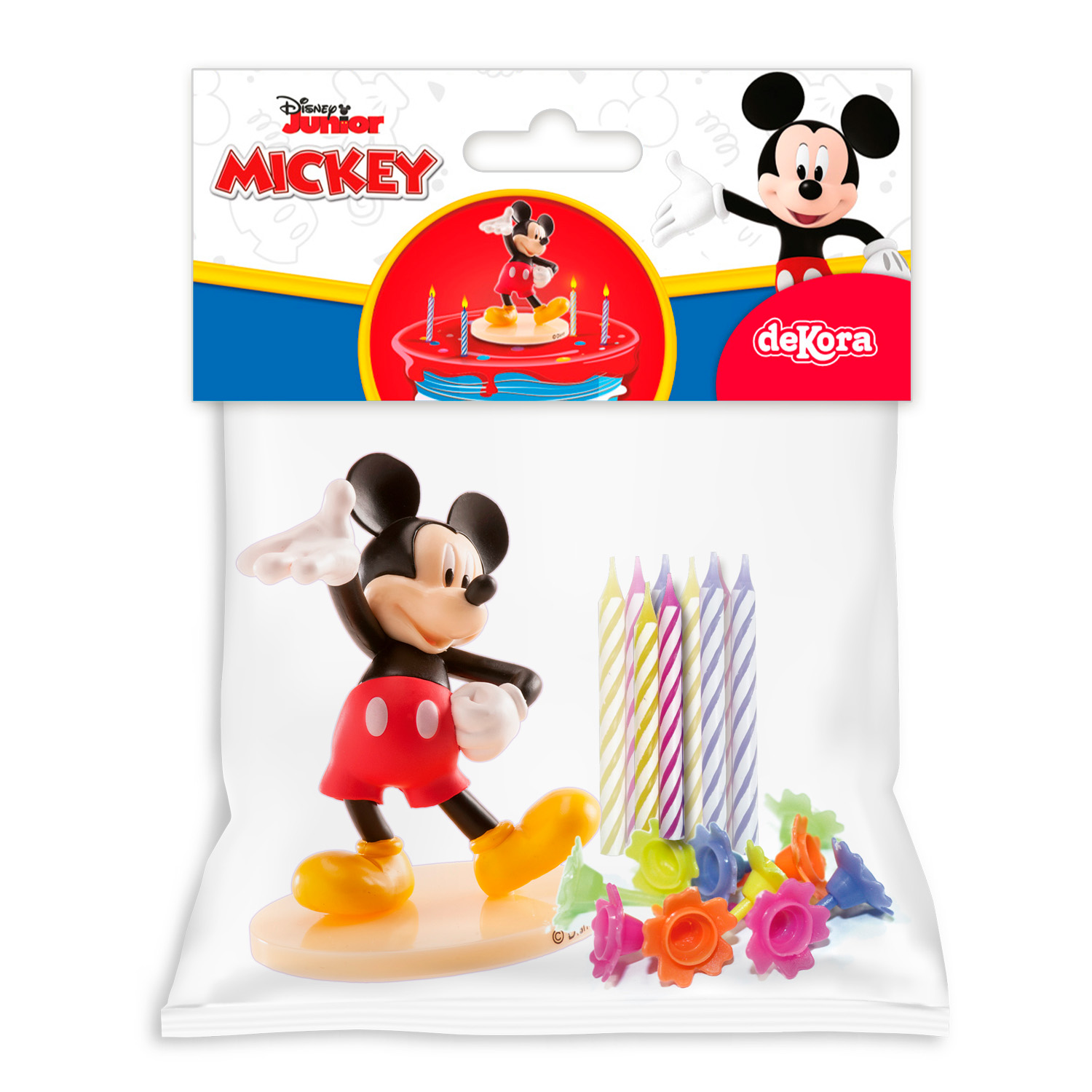 Mickey Mouse, set ukrasa za tortu sa svjećicama - Slika 2
